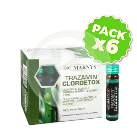 Pack 6x Trazamin Clordetox 20 Viales Marnys