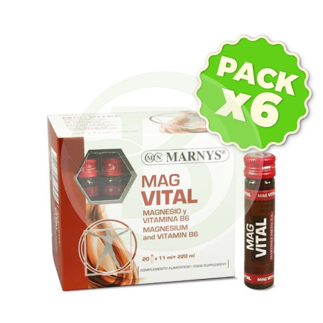 Pack 6x Magvital 20 Viales Marnys