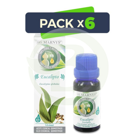 Pack 6x Aceite Esencial Alimentario de Eucalipto 15Ml. Marnys