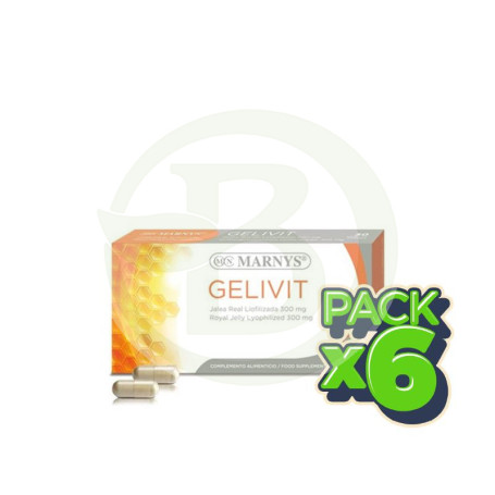Pack 6x Gelivit 30 Cápsulas Marnys