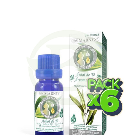 Pack 6x Aceite Esencial Arbol De Te 15Ml Marnys