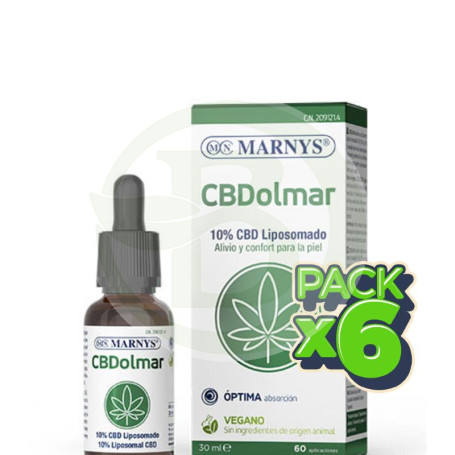 Pack 6x Cbdolmar (Cbd 10 %) 30 Ml Marnys