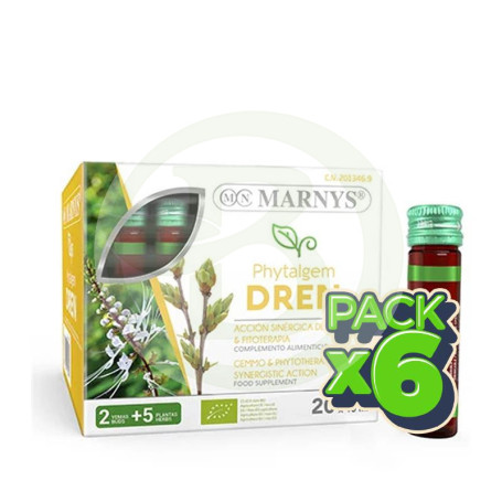 Pack 6x Phytalgem Dren 20 Viales Marnys