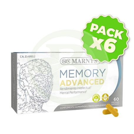Pack 6x Memory Advanced 60 Capsulas Marnys