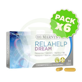 Pack 6x Relahelp Dream 30 Cápsulas Marnys