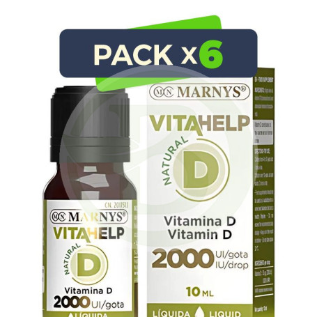 Pack 6x Vitahelp D Líquida 2000Ui 10Ml Marnys