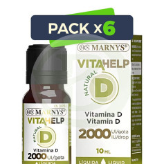 Pack 6x Vitahelp D Líquida 2000Ui 10Ml Marnys