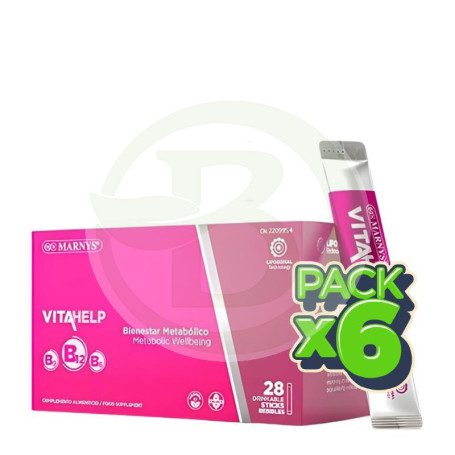 Pack 6x Vitahelp B12 28 Sticks Bebibles Marnys
