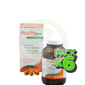Pack 6x HealthyMega 30 Comprimidos Health Aid