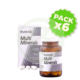 Pack 6x Multiminerales (Liberación Prolongada) Health Aid
