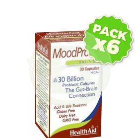Pack 6x Moodprobio 30 Cápsulas Health Aid