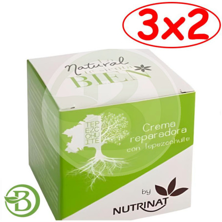 Pack 3x2 Crema Facial Reparadora con Tepezcohuite 50Ml Nutrinat