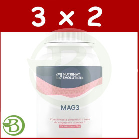 Pack 3x2 Mag3 90 Cápsulas Vegetales Nutrinat Evolution