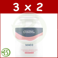 Pack 3x2 Mag3 90 Cápsulas Vegetales Nutrinat Evolution