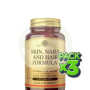 Pack 3x Pelo, Piel y Uñas con Biotina 120 Comprimidos Solgar