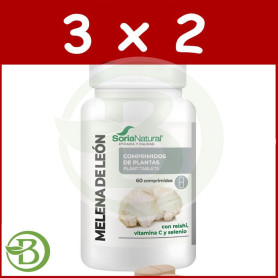 Pack 3x2 Melena de León 60 comprimidos Soria Natural