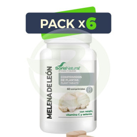 Pack 6x Melena de León 60 comprimidos Soria Natural