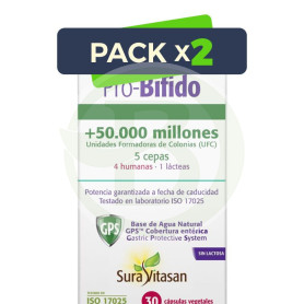 Pack 2x Pro-Bifido 30 Cápsulas Sura Vitasan