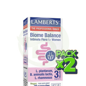 Pack 2x Biome Balance Intimate Flora For Women 30 Cápsulas Lamberts