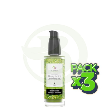 Pack 3x Contorno de Ojos y Labios con Algas Marinas 30Ml. Armonia