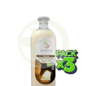 Pack 3x Champú Biotina Fortalecedor 400Ml. Armonia