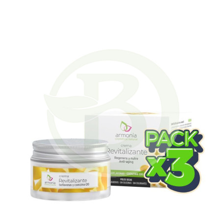 Pack 3x Crema Revitalizante 50Ml. Armonia