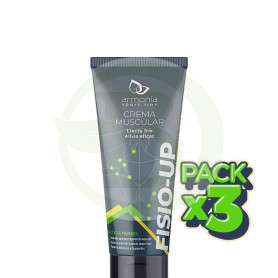 Pack 3x Crema Fisio Up Masaje Muscular 75 Ml Armonia