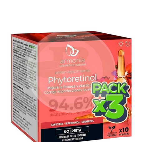 Pack 3x Ampollas Faciales Monodosi Phytoretinol Antienvej. 10Uds Armonia