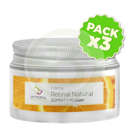 Pack 3x Crema Retinal Natural 50Ml Armonia