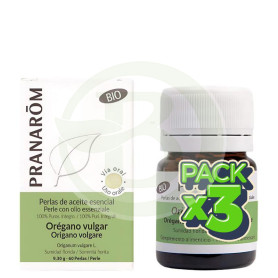 Pack 3x Oregano Bio 60 Perlas Pranarom