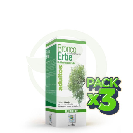 Pack 3x Broncoerbe Adultos 200Ml. Noefar