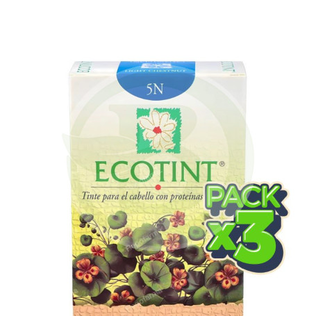 Pack 3x Ecotint Castaño Claro 5N Noefar