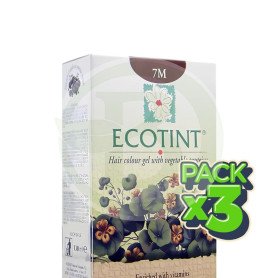 Pack 3x Ecotint Rubio Caoba 7M Noefar