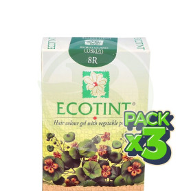 Pack 3x Ecotint Rubio Claro Cobrizo 8R Noefar