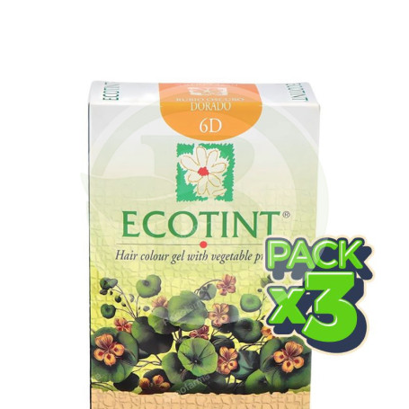 Pack 3x Ecotint Rubio Oscuro Dorado 6D Noefar
