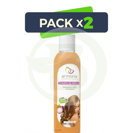 Pack 2x Champú de Cebolla No Paraben 400Ml. Armonia