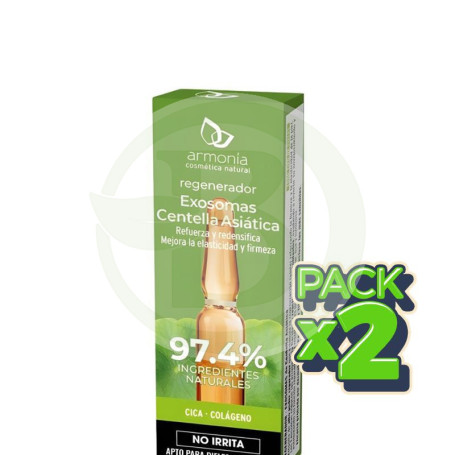 Pack 2x Exosomas De Centella Asiática 1 Ampolla Armonia