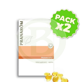 Pack 2x Pranacaps Onagra 40 Cápsulas Pranarom