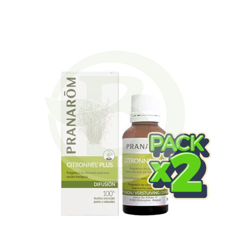 Pack 2x Mezcla para Difusor Citronnel Plus 30Ml. Pranarom