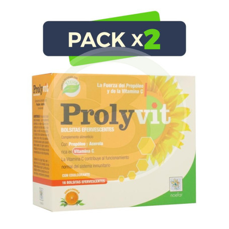 Pack 2x Prolyvit Efervescente 16 Sobres Noefar