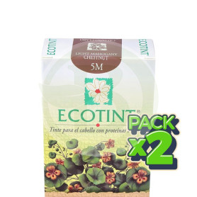 Pack 2x Ecotint Castaño Claro Caoba 5M Noefar
