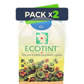 Pack 2x Ecotint Castaño Oscuro 3N Noefar