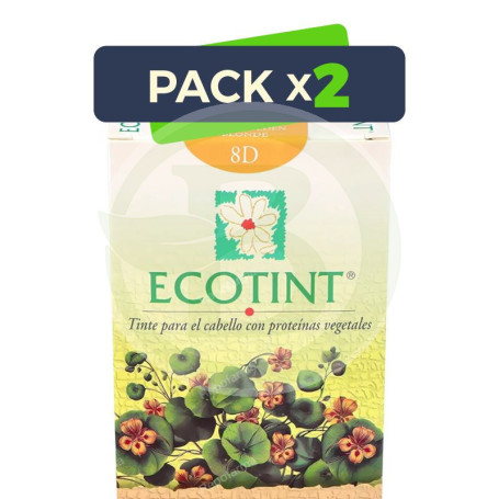 Pack 2x Ecotint Rubio Claro Dorado 8D Noefar