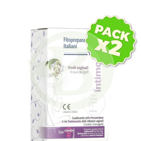 Pack 2x Fitoíntimo Óvulos Vaginales 10 Unidades Noefar