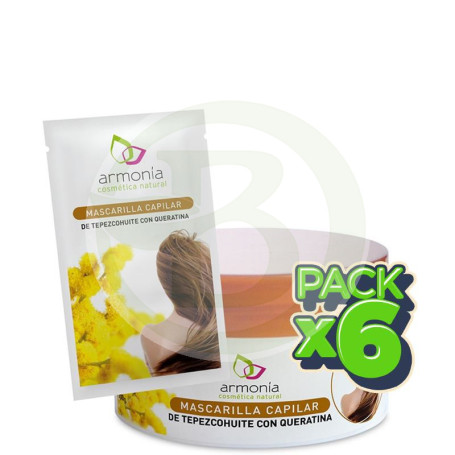 Pack 6x Mascarilla Capilar de Tepezcohuite 15Gr. Armonia