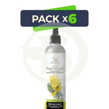 Pack 6x Champu Regenerador Anticaida 250 Ml Armonia