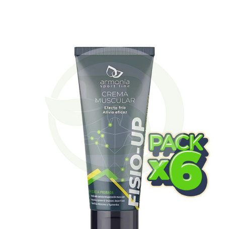 Pack 6x Crema Fisio Up Masaje Muscular 75 Ml Armonia