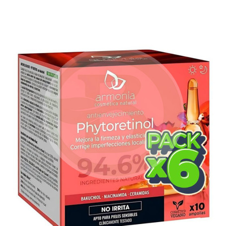 Pack 6x Ampollas Faciales Monodosi Phytoretinol Antienvej. 10Uds Armonia