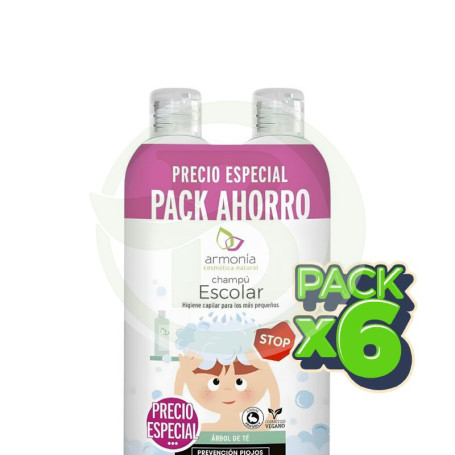 Pack 6x Pack Champú Escolar 2X300ml Armonia