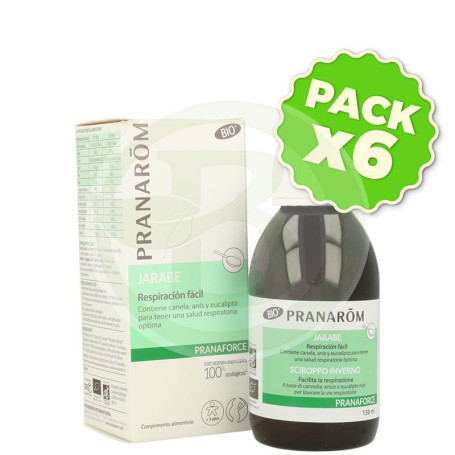 Pack 6x Pranaforce Jarabe Bio 150Ml. Pranarom